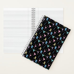 Martial Arts Karate Abstrakt Stars Glitzern Notizbuch