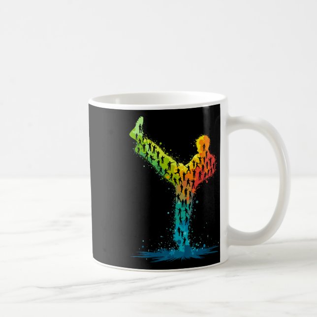 Martial Arts Karate Fighter Kaffeetasse (Rechts)