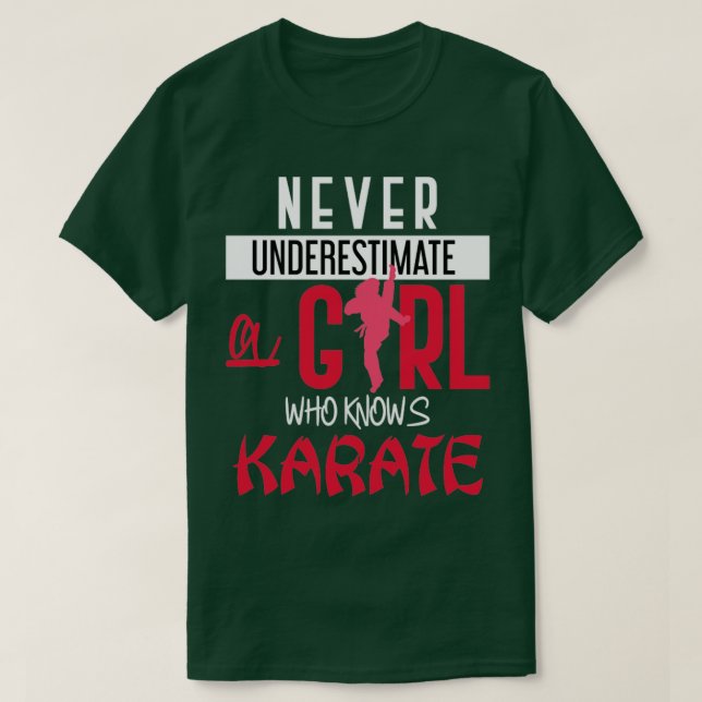 Martial Arts Karate Girl T-Shirt (Design vorne)
