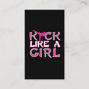 Martial Arts Karate Kickboxing Visitenkarte