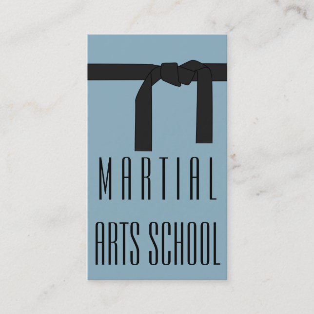 Martial Arts Karate Self Defense Business Card Visitenkarte (Vorderseite)