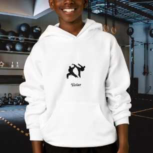 Martial Arts Karate Taekwondo Muay Thai Boys Name Hoodie
