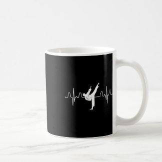Martial Arts Karateist Heartbeat Comt Sport Athlet Kaffeetasse