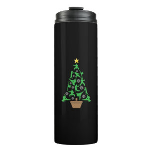 Martial Arts - Mädchen Karate Weihnachtsbaum Thermosbecher