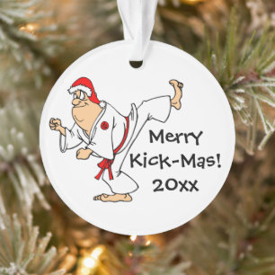 Martial Arts Merry Kick-Mas Weihnachten Ornament