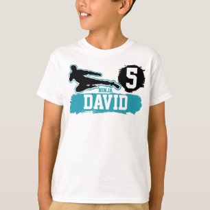 Martial Arts Ninja Warrior Thema Geburtstag Junge T-Shirt