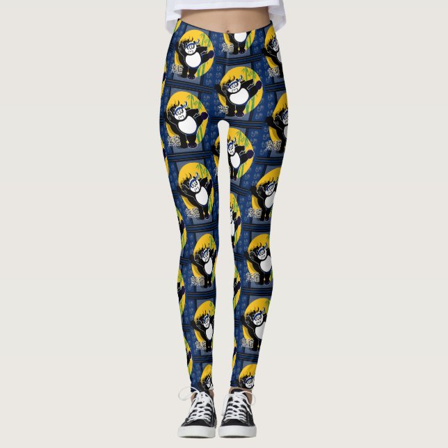 Martial Arts Panda Leggings (Vorderseite)