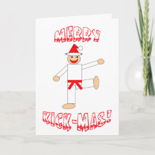 Martial Arts Red Belt Merry Kick-Mas Weihnachten
