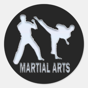 MARTIAL ARTS RUNDER AUFKLEBER