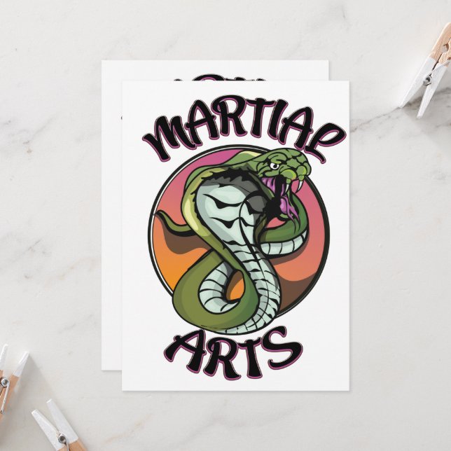 Martial Arts Snake (Vorderseite/Rückseite Beispiel)