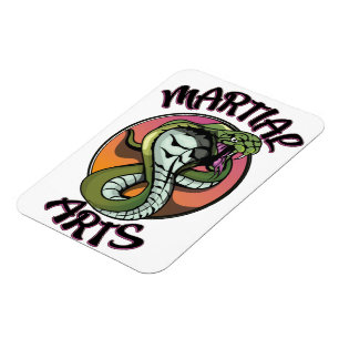 Martial Arts Snake Magnet