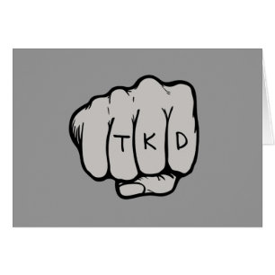 Martial Arts TKD Taekwondo Fist Grau