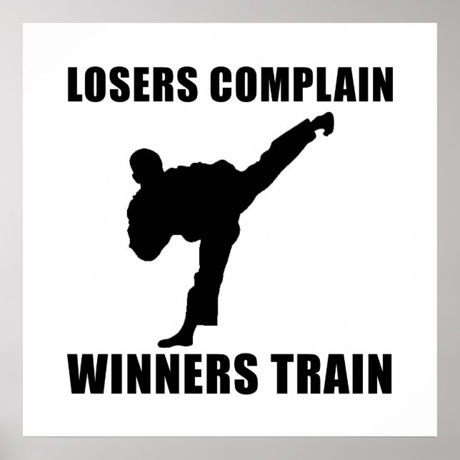 Martial Arts Winners Train Poster (Vorne)
