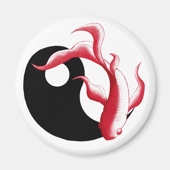 Martial Flow Abstract YinYang Kampfsport-Aufkleber Magnet (Vorne)