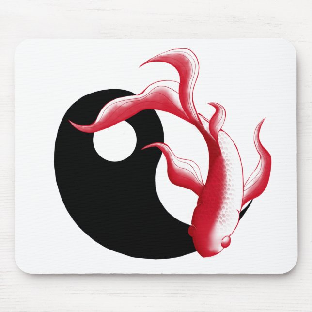Martial Flow Abstract YinYang Kampfsport-Aufkleber Mousepad (Vorne)