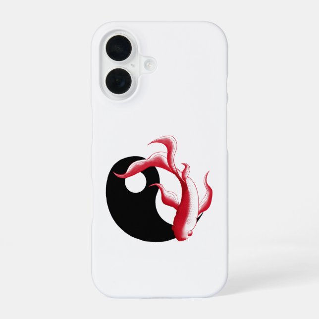 Martial Flow Abstract YinYang Kampfsport Sticker iPhone 16 Hülle (Rückseite)