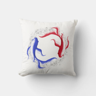 Martialischer Fluss Abstract Yin Yang Kampfkunst Kissen