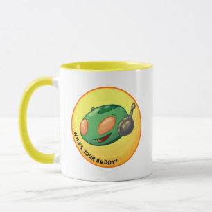 MARTIAN BUDDY "Who is your Buddy" DOOM coffee Tass Tasse