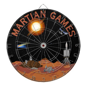 Martian Games Sci-Fi Scene Multi-Target Dartscheibe