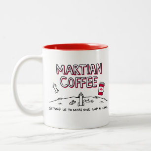 Martian-Kaffee - Tasse - Wir kommen zu Mars...