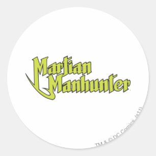 Martian Manhunter Logo Runder Aufkleber