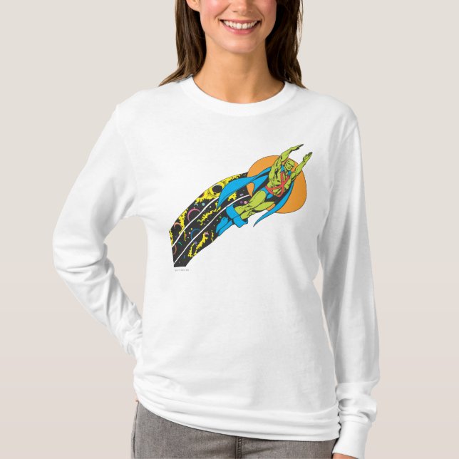 Martian Manhunter nimmt Flug T-Shirt (Vorderseite)