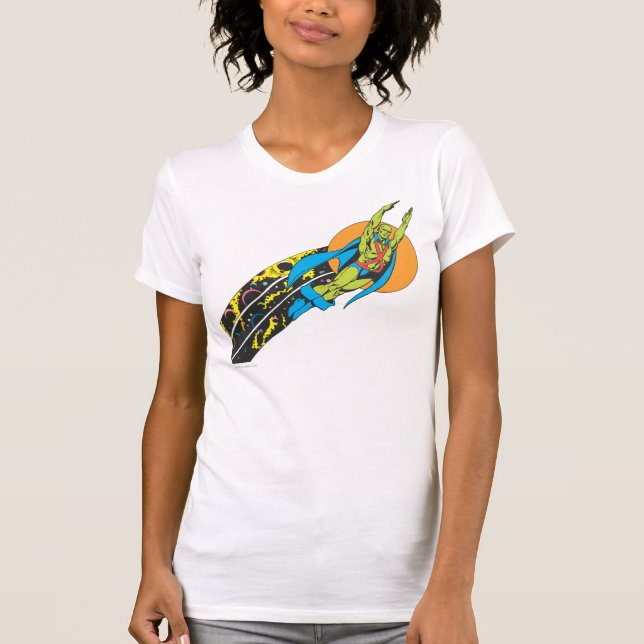 Martian Manhunter nimmt Flug T-Shirt (Vorderseite)
