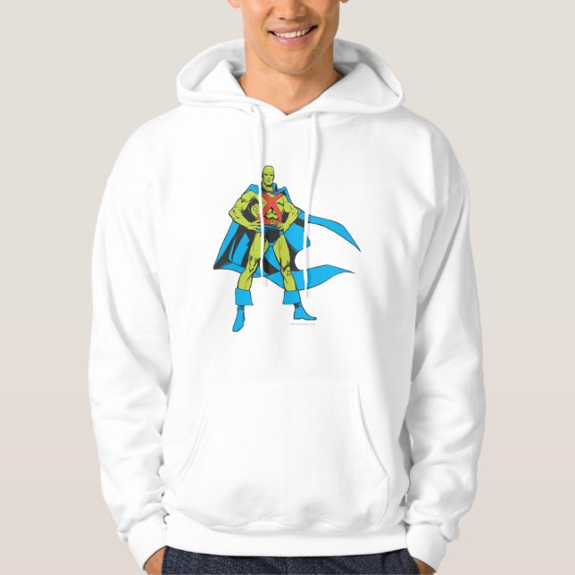 Martian Manhunter Posen Hoodie (Vorderseite)
