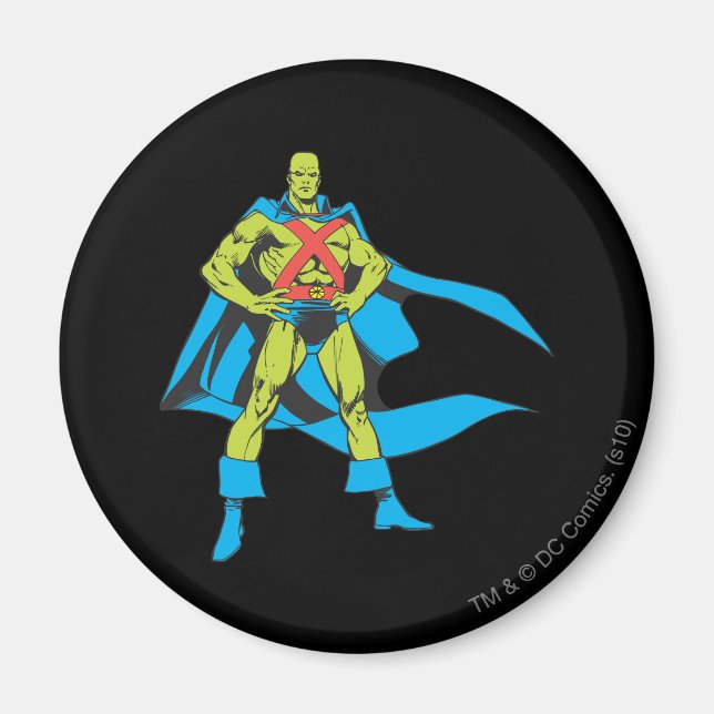 Martian Manhunter Posen Magnet (Vorne)