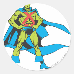 Martian Manhunter Posen Runder Aufkleber