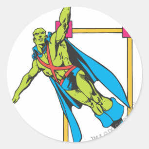 Martian Manhunter Soars Runder Aufkleber