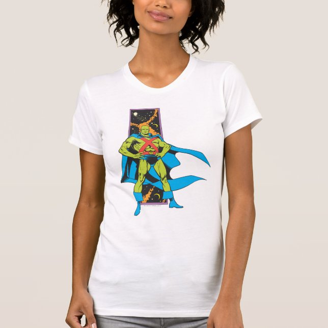 Martian Manhunter & Space Background Baby T-shirt (Vorderseite)