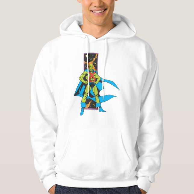 Martian Manhunter & Space Background Hoodie (Vorderseite)