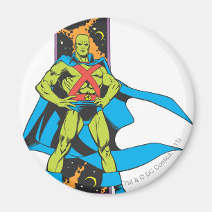 Martian Manhunter & Space Background Magnet