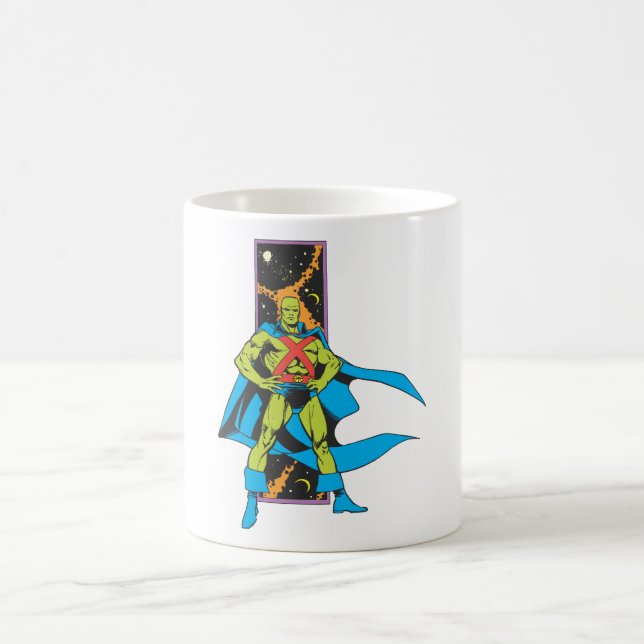 Martian Manhunter & Space Background Tasse (Mittel)
