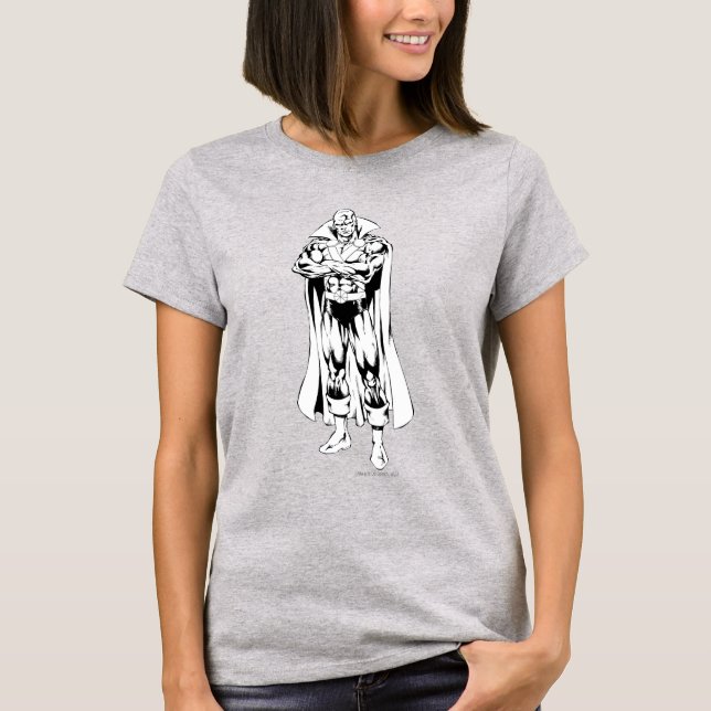 Martian Manhunter Stehende Kontur T-Shirt (Vorderseite)