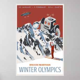 Martian Winter Olympia Poster
