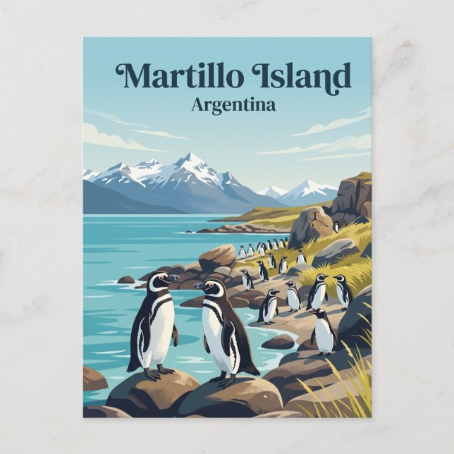 Martillo-Insel Argentinien Postkarte (Vorderseite)