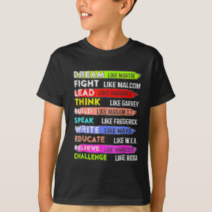 Martin Black History Monte Black Afro African T-Shirt