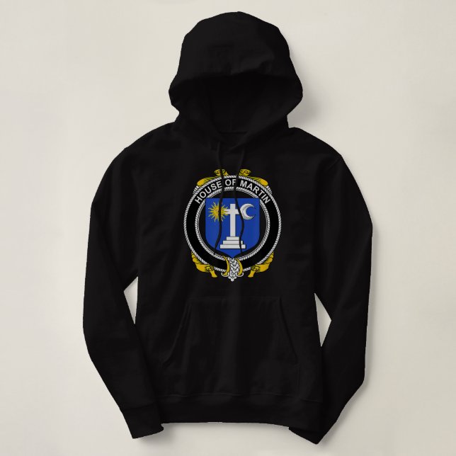 Martin Coat of Arms Familienwappen Hoodie (Design vorne)