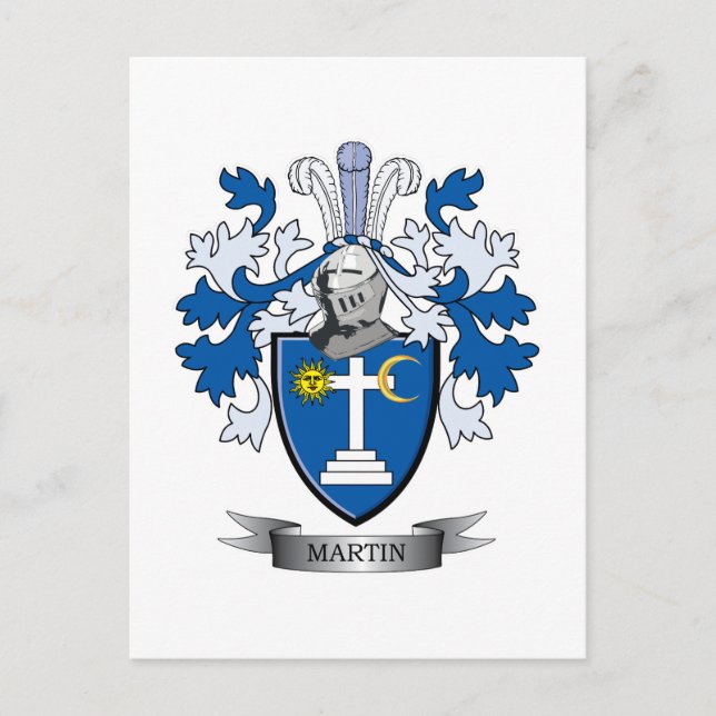 Martin Coat of Arms Postkarte (Vorderseite)