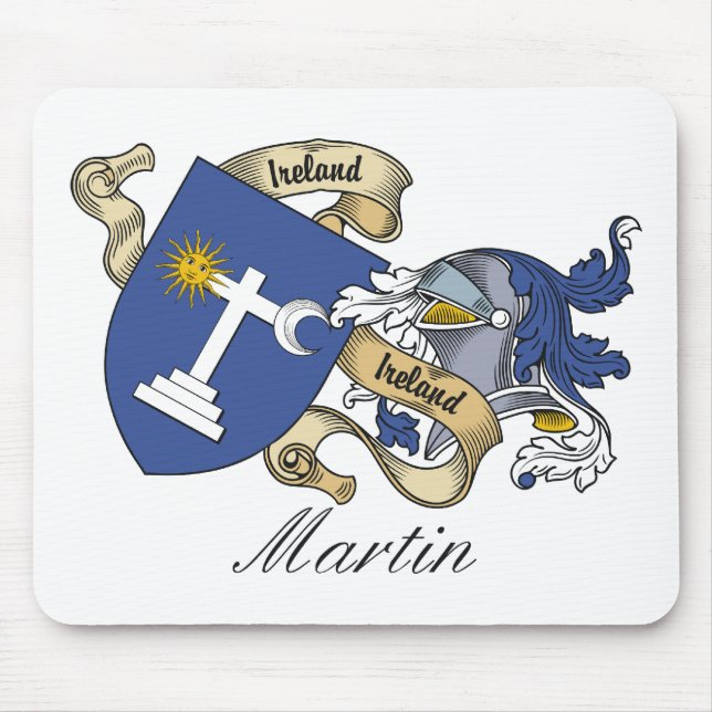 Martin-Familienwappen Mousepad (Vorne)