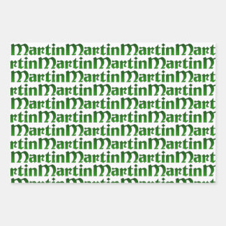 Martin Family Wiedersehen Decorative Wrapping, Irl Geschenkpapier Set