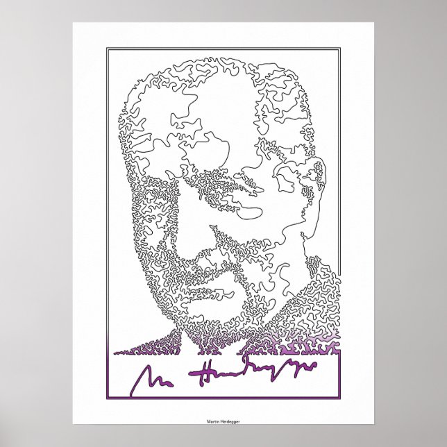 Martin Heidegger. Deutscher Philosoph [013] Poster (Vorne)