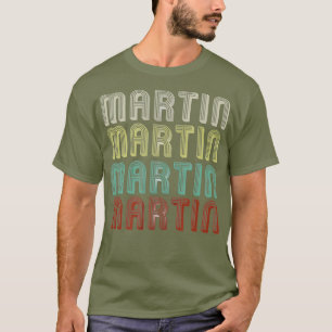 Martin in Retro Vintage Diskothek Funny T-Shirt