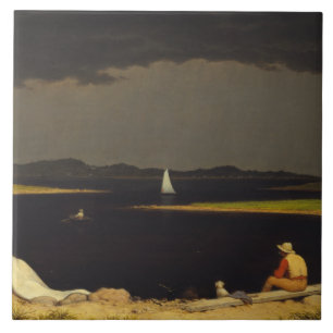 Martin Johnson Heade - Gewitter nähern Fliese