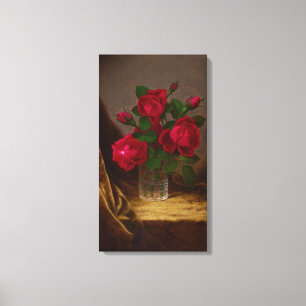 Martin Johnson Heade Jacqueminot Rose Leinwanddruck