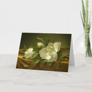Martin Johnson Heade - Magnolias auf Gold Velvet Karte