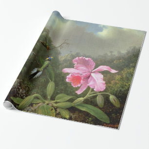 Martin Johnson Heade Orchid und Hummingbirds Geschenkpapier