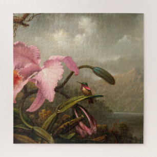 Martin Johnson Heade - Orchidee und Kolibri Puzzle